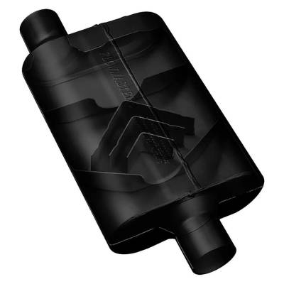 Rareelectrical - New Chambered Muffler Compatible With Chevrolet Dodge Ford Corvette Base 8 Cyl 5.0L W250 Base 8 Cyl - Image 3