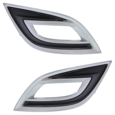 New Front Left And Front Right Fog Light Trim Compatible With Mazda Cx-9 Gs 6 Cyl 3.7L Cx-9 Touring