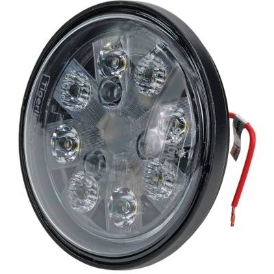 Rareelectrical - Led Sealed Round Hi/Lo Beam Compatible With 3300 6600 7700 8820 Combine 9900 9950 Cotton Picker 24W - Image 2