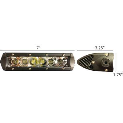 Rareelectrical - 6 Inch Single Row Led Light Bar Compatible With Utv Atv Truck Suv Jeep Snowmobile Off-Road Vehicles - Image 3