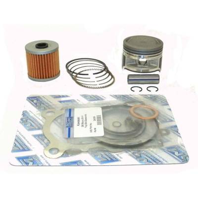 Piston Gasket Top End Kit 69.5Mm +0.50Mm Over Compatible With 2003-2011 Kawasaki Bayou 250 Klf250-A