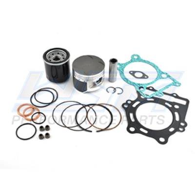 Piston Gasket Top End Kit 81.25Mm +0.25Mm Over Compatible With 1997-2002 Kawasaki Prairie 400 Kvf400