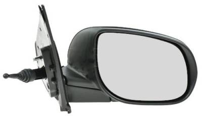 Right Passenger Side Manual Remote Mirror Compatible With 2010-2011 Kia Forte Lx Ex Non-Heated