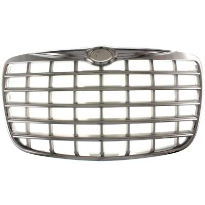 Grille Assembly Compatible With 2005-2010 Chrysler 300 Lx 2.7L (08-09) Limited 3.5L (08-10) S 3.5L