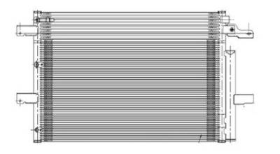 New A/C Condenser Compatible With 2011-2015 Ford Edge Lincoln Mkx 3.5L 3.7L V6 Fo3030231 Bt4z-19708B
