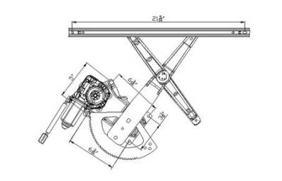 Window Regulator Compatible With 1995-2005 Ford Mercury 1L2z-7823395-Bb 3L2z-7823209-Aa Explorer