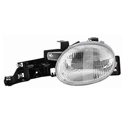 Left Driver Side Headlight Assembly Compatible With 1995-1999 Dodge Neon Sedan Coupe Highline Sport