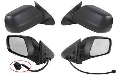 Rareelectrical - New Left Driver & Right Passenger Side Door Mirror Compatible With 2005-2010 Jeep Grand Cherokee - Image 2