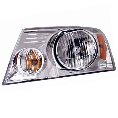 Ford F-150 Left Driver Headlight Compatible With 2004-2008 Fx4 Lariat King Ranch 4.6L Triton V8 Sohc