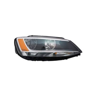 Right Passenger Side Headlight Assembly Compatible With 2011-2014 Volkswagen Jetta Sedan S Se Sel
