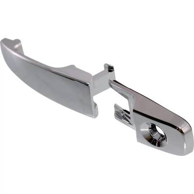 Rareelectrical - Front Left (Driver Side) Exterior Door Handle Compatible With 2008-2011 Ford Focus Chrome With Key - Image 2