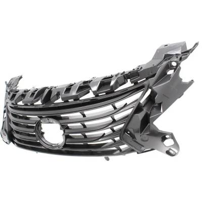 Rareelectrical - Gray Grille Assembly Compatible With Lexus Es350 Base 6 Cyl 3.5L Es300h Base 4 Cyl 2.5L 2016-2018 By - Image 2