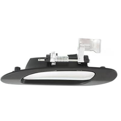 Rareelectrical - Left Rear Exterior Door Handle Compatible With 1999-2003 Acura Tl Chrome Lever With Black Bezel - Image 3
