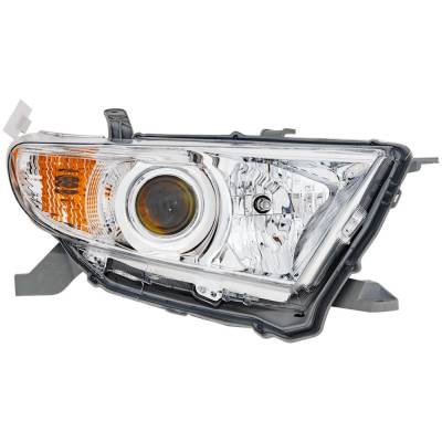 Rareelectrical - New Headlight Compatible With 2011-2013 Toyota Highlander 2.7L 3.5L I4 Right Passenger Side Halogen - Image 1