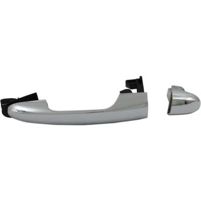 Front Or Rear Passenger Side Exterior Door Handle Compatible With 2014-2016 Fiat 500L Chrome Without