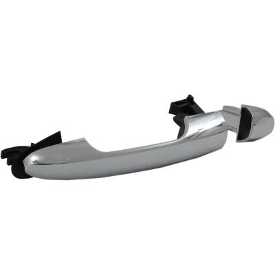 Rareelectrical - Front Or Rear Passenger Side Exterior Door Handle Compatible With 2014-2016 Fiat 500L Chrome Without - Image 2