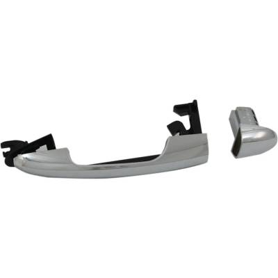 Rareelectrical - Right Front Or Rear Exterior Door Handle Compatible With 2014-2016 Fiat 500L Chrome Without Key Hole - Image 4