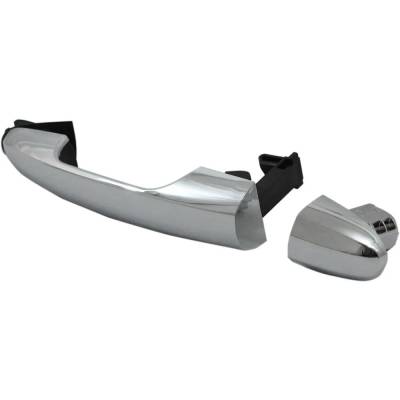 Rareelectrical - Front Or Rear Right (Passenger Side) Exterior Door Handle Compatible With 2014-2016 Fiat 500L Chrome - Image 3