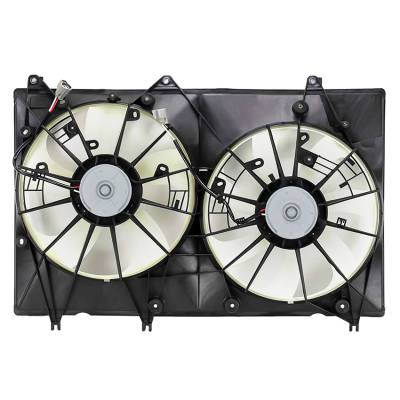 Rareelectrical - Engine Cooling Fan Assembly Compatible With 2008-2010 Toyota Highlander Hybrid 3.3L V6 Dual Fan With - Image 2