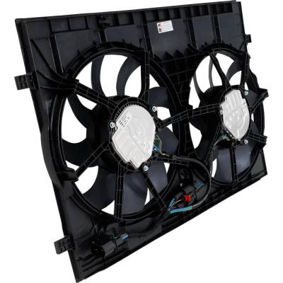Rareelectrical - New Dual Cooling Fan Assembly Compatible With Volkswagen Atlas Se 4 Cyl 2.0L Atlas Cross Sport - Image 3