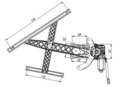 New Front Right Window Regulator Compatible With 99-04 Ford F-Series Fo1351151 741-849 83120