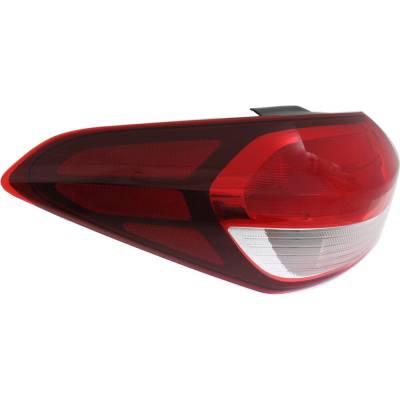 Halogen Tail Light Assembly Left Driver Side Outer Compatible With 2017-2018 Kia Forte S 2.0L Lx