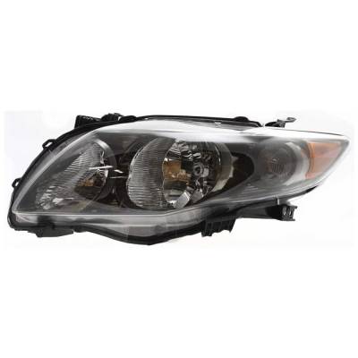 New Left Halogen Headlights Compatible With Toyota Corolla S Sedan 4 Door 1.8L 2009 2010 By Part