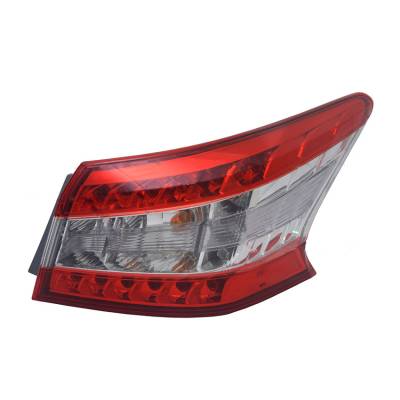 Outer Tail Light Assembly Right Passenger Side Compatible With 2013-2015 Nissan Sentra S Sv Sr Sl