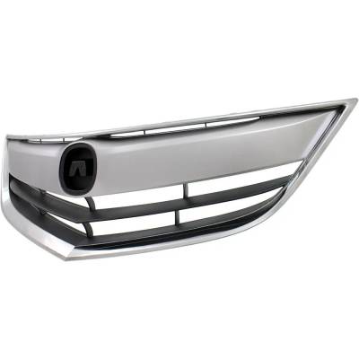 New Chrome Shell Grille Assembly Compatible With Acura Ilx Hybrid 4 Cyl 1.5L Ilx Base 4 Cyl 2.0L Ilx