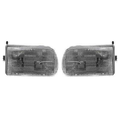 New Pair Of Headlight Compatible With Mazda B2300 1994-1997 By Part Number Zzm0-51-030 Zzm051030