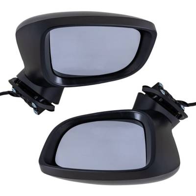 Rareelectrical - New Pair Of Mirror Compatible With Mazda 3 Sport Gt Grand Touring Gs I S Se G Gx Sedan Hatchback - Image 1