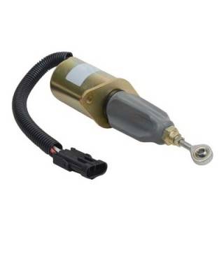 24V Fuel Shutdown Solenoid Compatible With Cummins 4B 6B 6Bt 6C 6Ct Daewoo Dh300-7 Hyundai R300