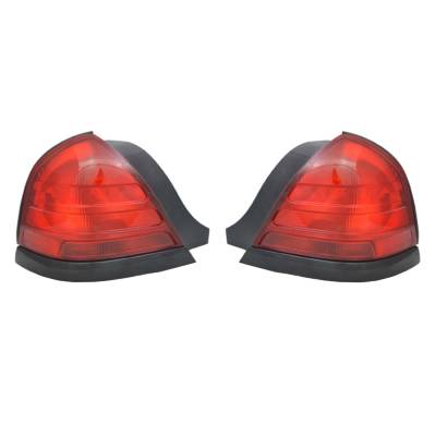 New Pair Of Tail Lights Compatible With Ford Crown Victoria Lwb 2002-2003 Fo2800160 8W7z13405a