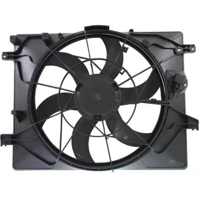Rareelectrical - New Radiator Cooling Fan Assembly Compatible With Hyundai Genesis Coupe 3.8 6 Cyl 3.8L Genesis Coupe - Image 1