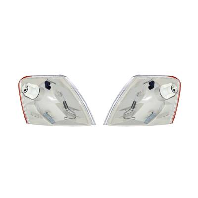 Rareelectrical - New Set Of Two Of Clear Turn Signal Lights Compatible With Volkswagen Passat 2000 Vw2531105 - Image 2