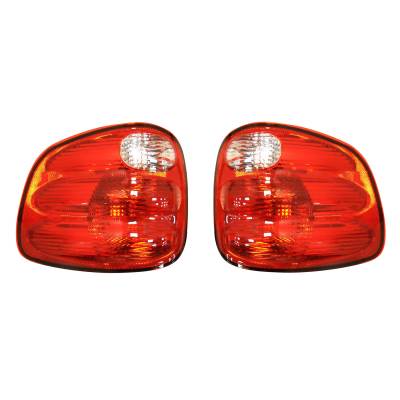 New Pair Of Tail Lights Compatible With Ford F-150 Heritage With Flareside Bed 2004 Fo2801178