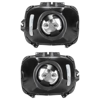 Rareelectrical - New Pair Of Headlights Compatible With Jeep Cherokee Wagoneer Comanche Wrangler 1984-2001 By Part - Image 3