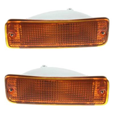 Rareelectrical - Turn Signal Light Assembly Set Compatible With 1989-1995 Toyota Pickup 2Wd 4Wd 1990-1991 4Runner - Image 2