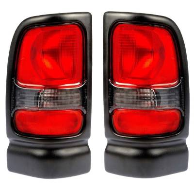 New Tail Light Pair Compatible With Dodge Ram 4000 1995-2002 Ch2800122 Ch2801122 55055264Ac