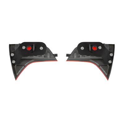 Rareelectrical - New Set Of 2 Inner Tail Lights Compatible With Honda Civic Hybrid 34151-Sna-A01 34156Snaa01 - Image 2