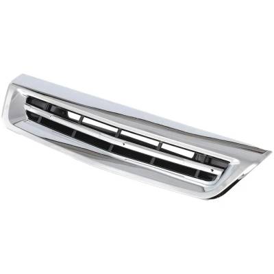 Rareelectrical - New Chrome Hood Scoop Compatible With Chevrolet Silverado 3500 Hd Lt 8 Cyl 6.6L Silverado 2500 Hd - Image 2