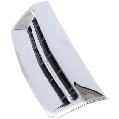Rareelectrical - New Chrome Hood Scoop Compatible With Chevrolet Silverado 3500 Hd Lt 8 Cyl 6.6L Silverado 2500 Hd - Image 3