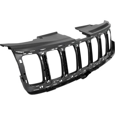 Rareelectrical - New Textured Black Grille Assembly Compatible With Jeep Grand Cherokee Trailhawk 6 Cyl 3.0L Grand - Image 3
