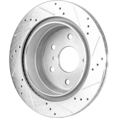 RAREELECTRICAL - New Cross-Drilled Brake Disc Compatible With Cadillac Chevrolet Avalanche Black Diamond Ls 8 Cyl - Image 3