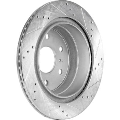 RAREELECTRICAL - New Cross-Drilled Brake Disc Compatible With Cadillac Chevrolet Avalanche Black Diamond Ls 8 Cyl - Image 5