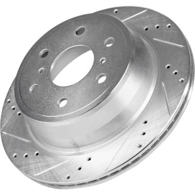 RAREELECTRICAL - New Cross-Drilled Brake Disc Compatible With Cadillac Chevrolet Suburban 1500 Ls 8 Cyl 5.3L - Image 8