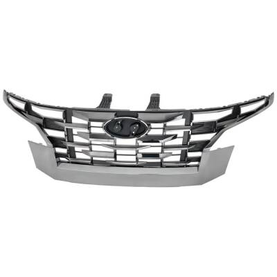 New Black Grille Assembly Compatible With Hyundai Santa Cruz Xrt 4 Cyl 2.5L Santa Cruz Ultimate 4