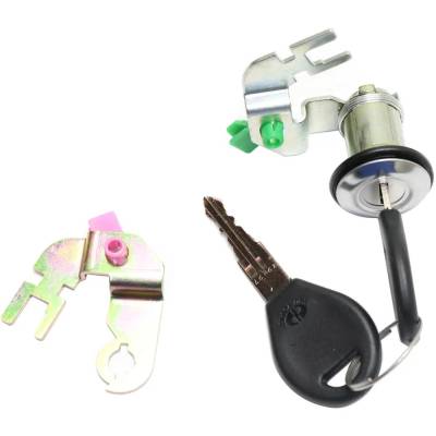 Rareelectrical - New Compatible With Nissan D21 Pickup Lock Cylinder 1992-1997 Hardbody Base Xe 2.4L Sohc I4 Keys - Image 3