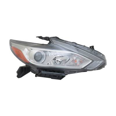 Halogen Headlight Assembly Right Passenger Side Compatible With 2016-2018 Nissan Altima S Sv Sl