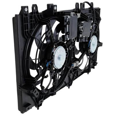 Rareelectrical - New Dual Cooling Fan Assembly Compatible With Subaru Outback Onyx Edition Xt 4 Cyl 2.4L Outback - Image 2